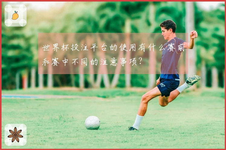 世界杯投注平台的使用有什么赛前和赛中不同的注意事项？