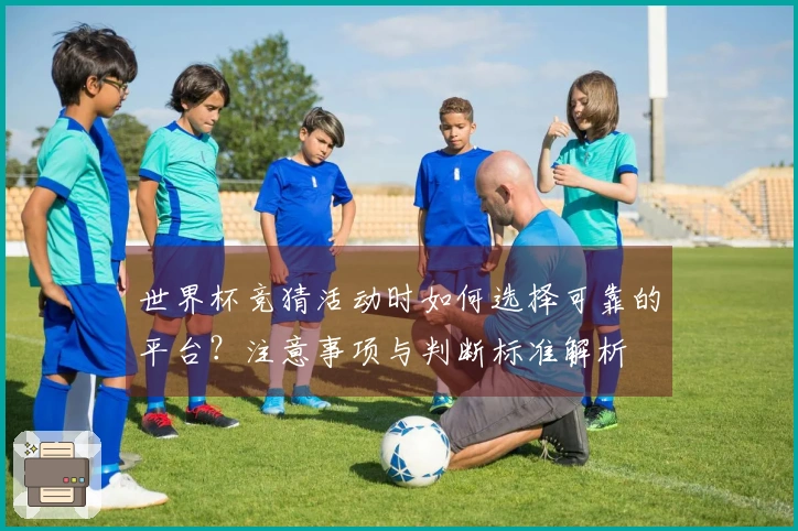 世界杯竞猜活动时如何选择可靠的平台？注意事项与判断标准解析
