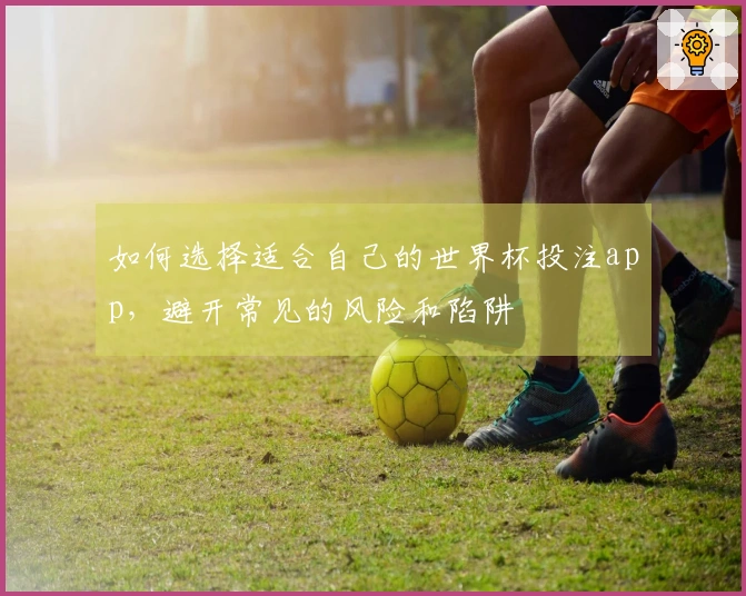 如何选择适合自己的世界杯投注app，避开常见的风险和陷阱