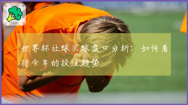 世界杯让球买球盘口分析：如何看待今年的投注趋势